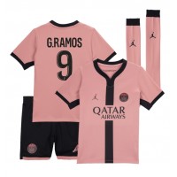 Camisa de Futebol Paris Saint-Germain Goncalo Ramos #9 Equipamento Alternativo Infantil 2024-25 Manga Curta (+ Calças curtas)